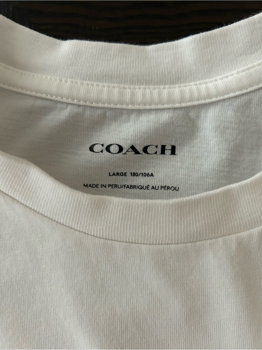 COACH DIARY SCRIPT T- SHIRT. SIZE LARGE - Picture 7 of 10